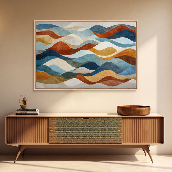 Abstract Wave Forms Canvas Print, Master Bedroom, Gallery Decor, Bedroom Decor, Fine Art, Sanctuary, Wall Art, Home Decor, MAS-3x2-48