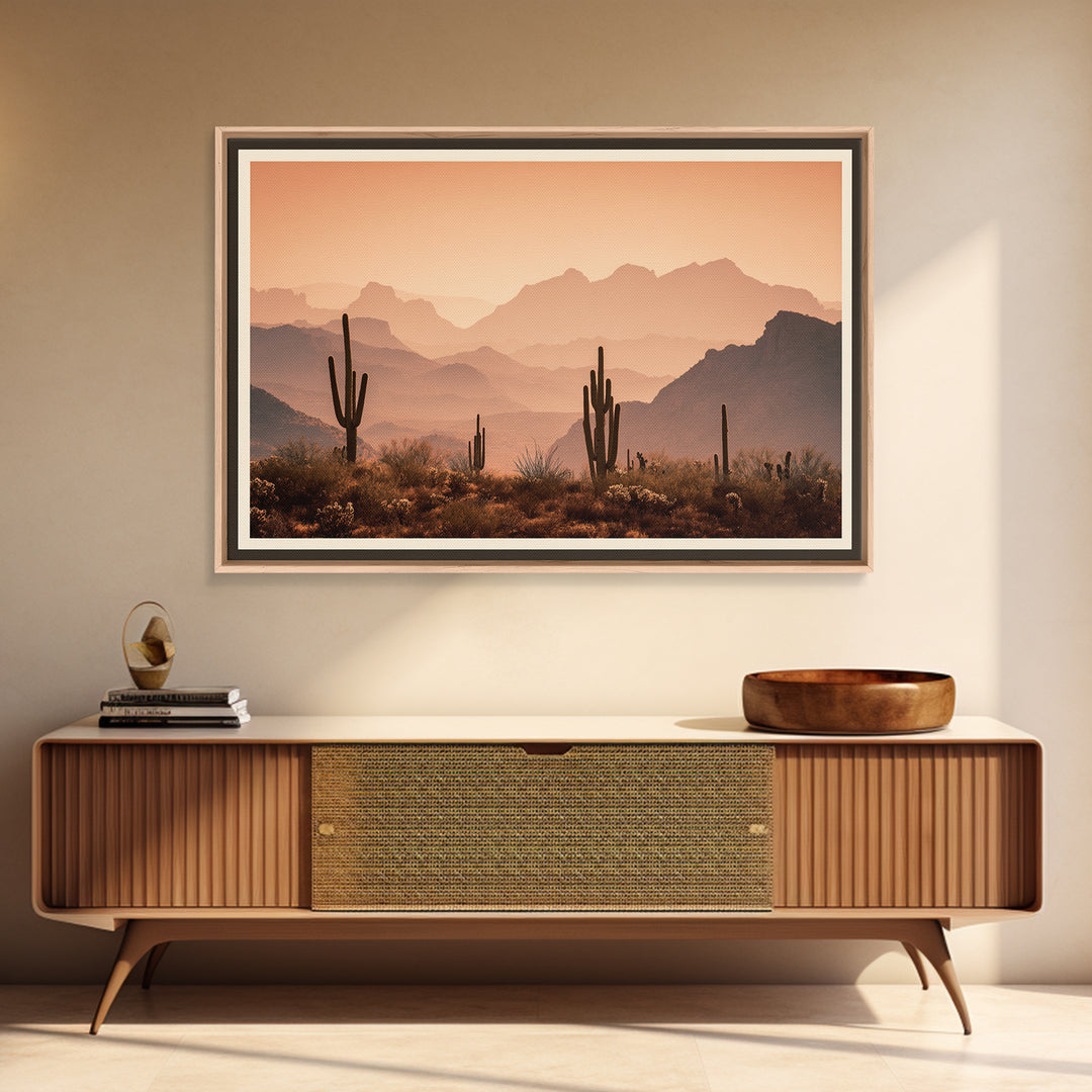 Quiet Desert Dusk Canvas Print, Master Bedroom, Bedroom Prints, Bedroom Decor, Sanctuary, Gallery Decor, Neutral Decor, MAS-3x2-62