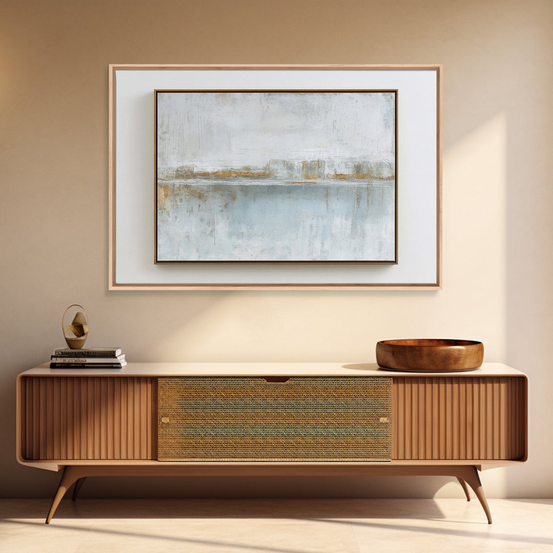 Minimal Two Figure Line Drawing Framed Canvas Print, Master Bedroom, Fine Art Print, Bedroom Decor, Oil Painting, Sanctuary, MAS-3x2-81