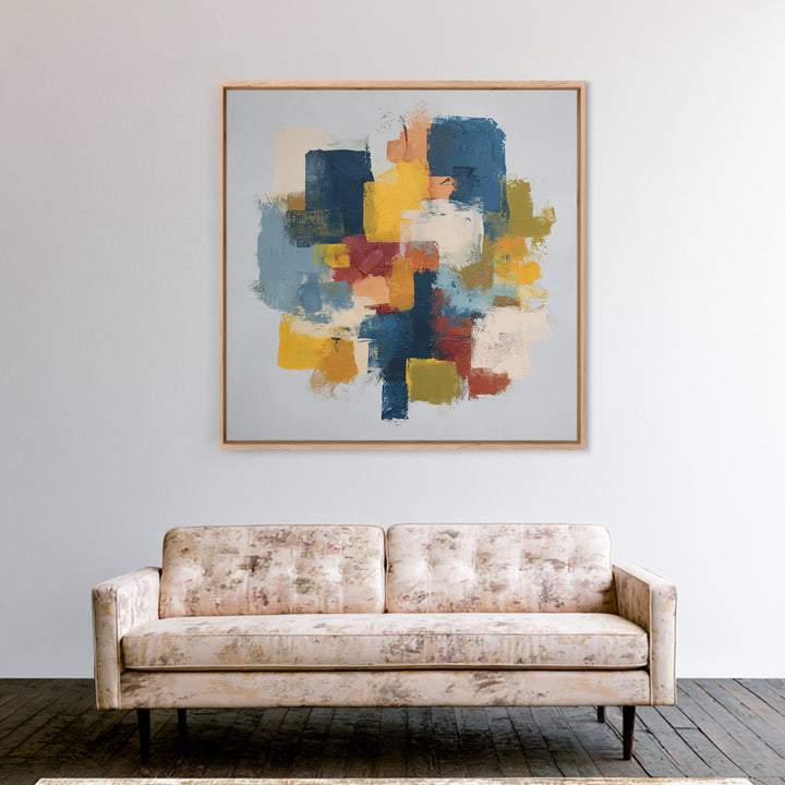 Chaotic Joyful Abstract Canvas Print, Maximalist Art, Modern Decor, Living Room Decor, Abstract Art, Maximal, Wall Decor, MAX-1x1-94