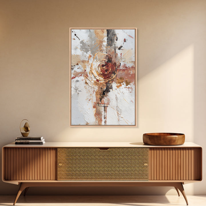 Chaotic Joyful Abstract Framed Canvas Print, Maximalist Art, Minimalist Decor, Living Room Decor, Maximal, Art Nouveau, MAX-2x3-6