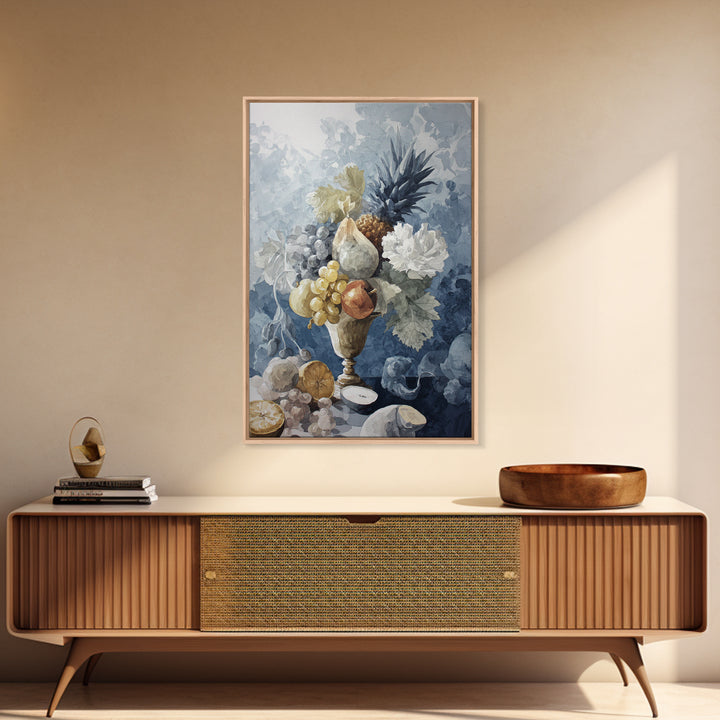 Rococo Fruit Feast Canvas Print, Maximalist Art, Boho Wall Art, Living Room Decor, Fine Art, Maximal, Trendy Wall Art, MAX-2x3-71