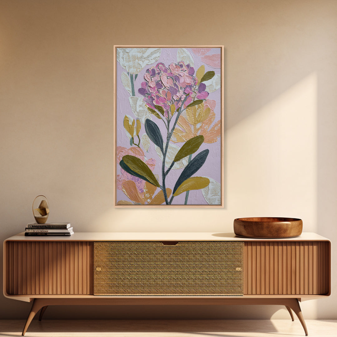 Matisse Inspired Cutouts with Vivid Floral Motifs Canvas Print, Maximalist Art, Digital Print, Living Room Decor, Maximal, MAX-2x3-90