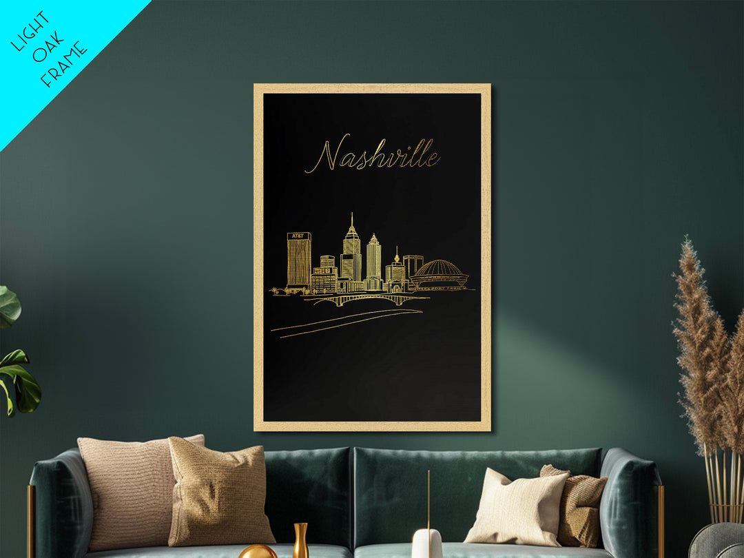 New York New York Travel, Metallic Gold Print, Wood Framed Art, Metal Art, Minimalist Wall Art, Birthday Gift, Entryway Wall Print
