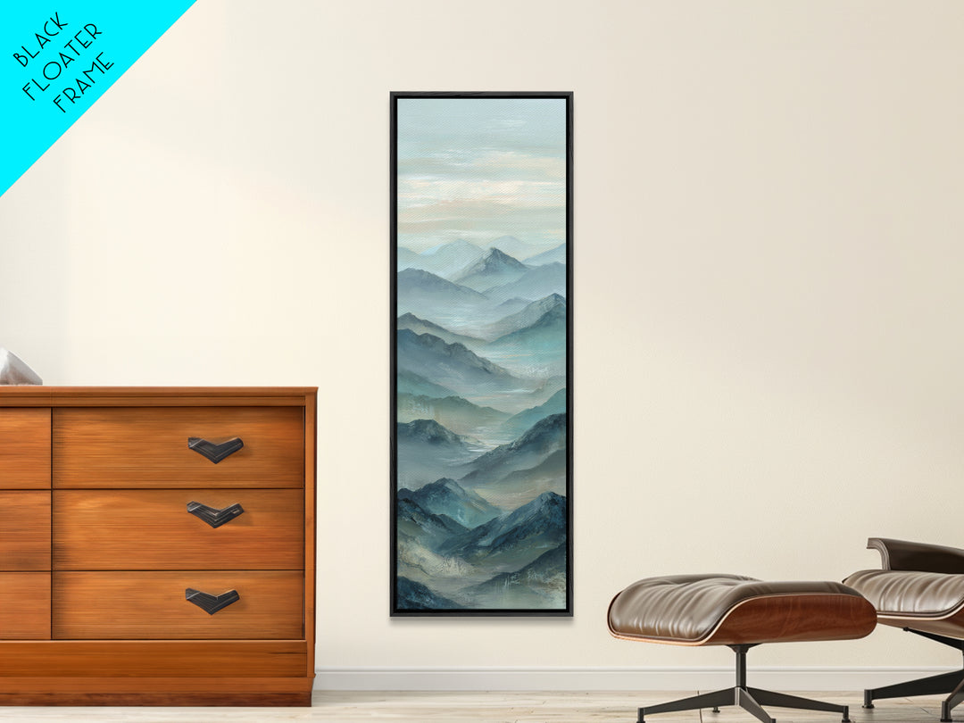 Sunrise over Himalayan Style Mountains Canvas Print, Meditation Art, Fine Art Print, Living Room Decor, Fine Art, Stillness, MED-1x3-5
