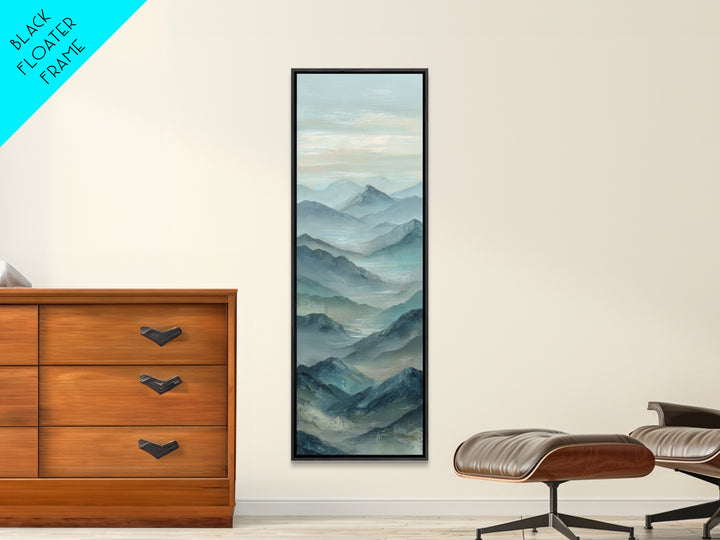 Sunrise over Himalayan Style Mountains Canvas Print, Meditation Art, Fine Art Print, Living Room Decor, Fine Art, Stillness, MED-1x3-5