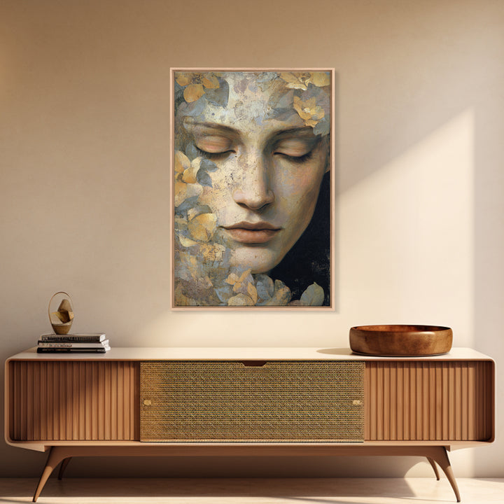 Tea Bowl and Steam Canvas Print, Meditation Art, Contemporary Art, Living Room Decor, Fine Art, Stillness, Modern Decor, MED-2x3-77