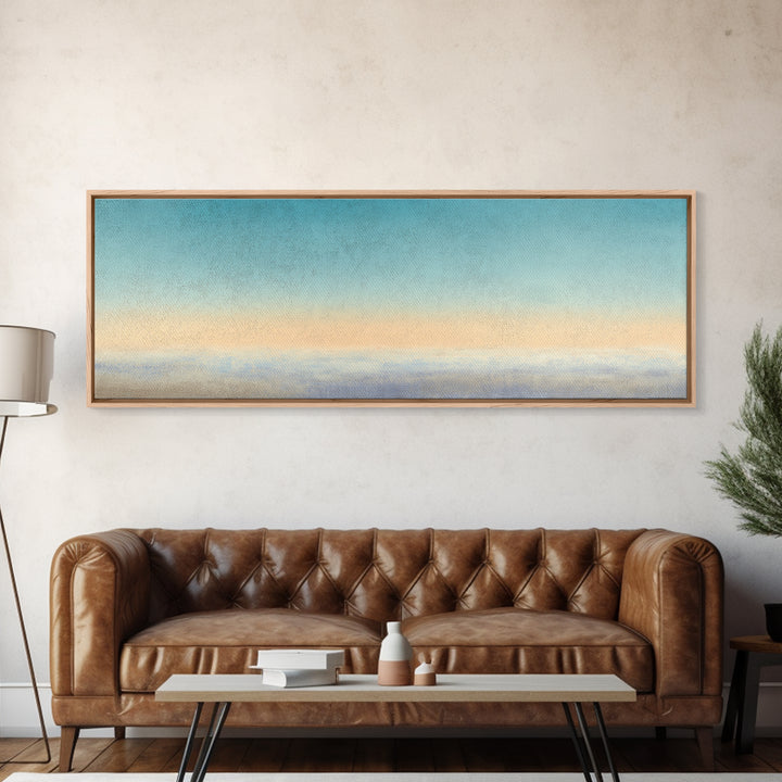Soft Chakra Color Gradient Without Symbols Overload Canvas Print, Meditation Art, Gallery Wall Art, Living Room Decor, MED-3x1-50