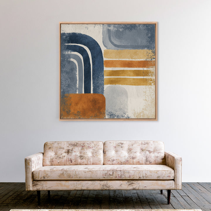 Minimal Abstract Wave Line Canvas Print, Minimalist Art, Minimalist Wall Art, Living Room Decor, Abstract Art, Minimal, MIN-1x1-13