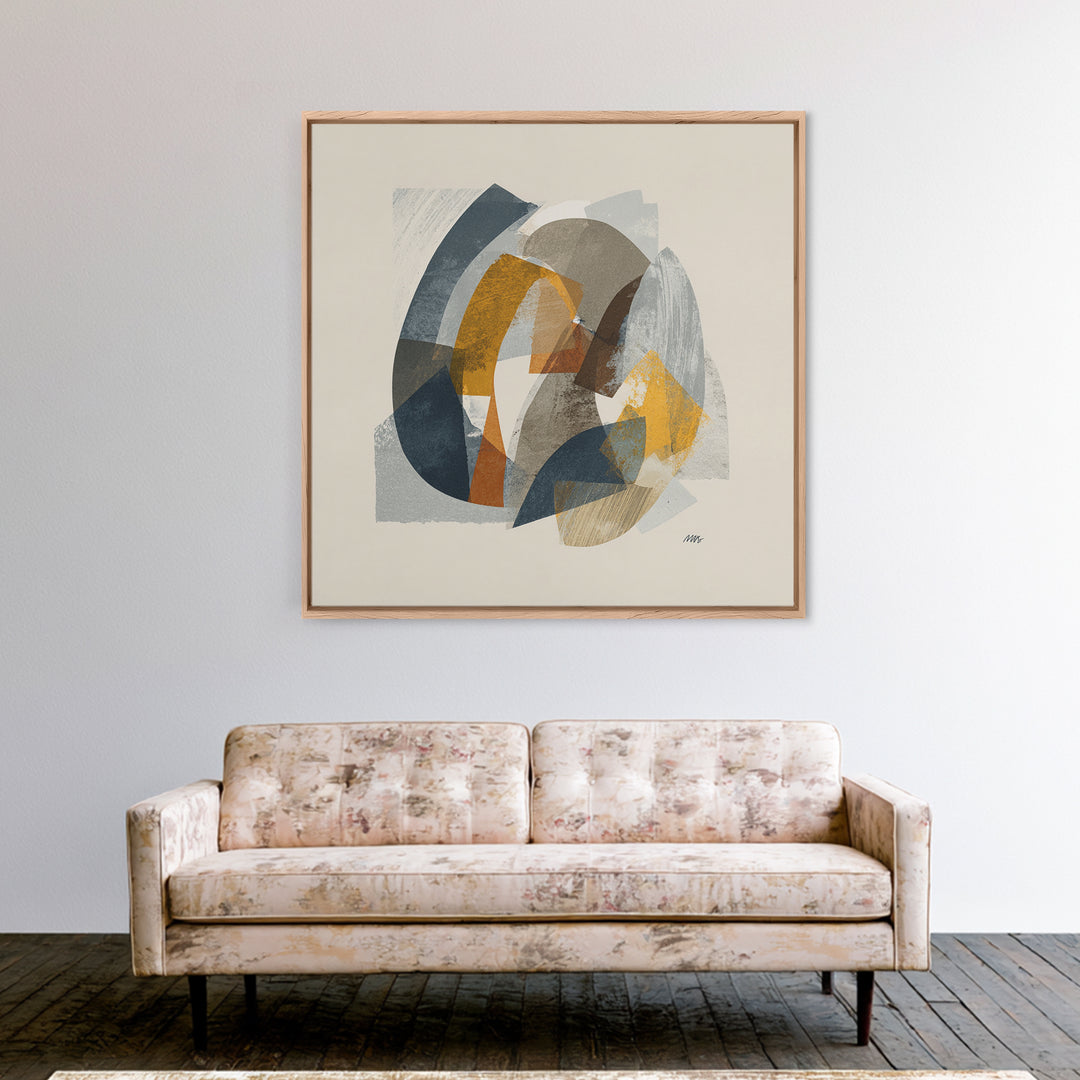 Two Overlapping Organic Shapes Canvas Print, Minimalist Art, Canvas Tote Bag, Living Room Decor, Abstract Art, Minimal, MIN-1x1-19