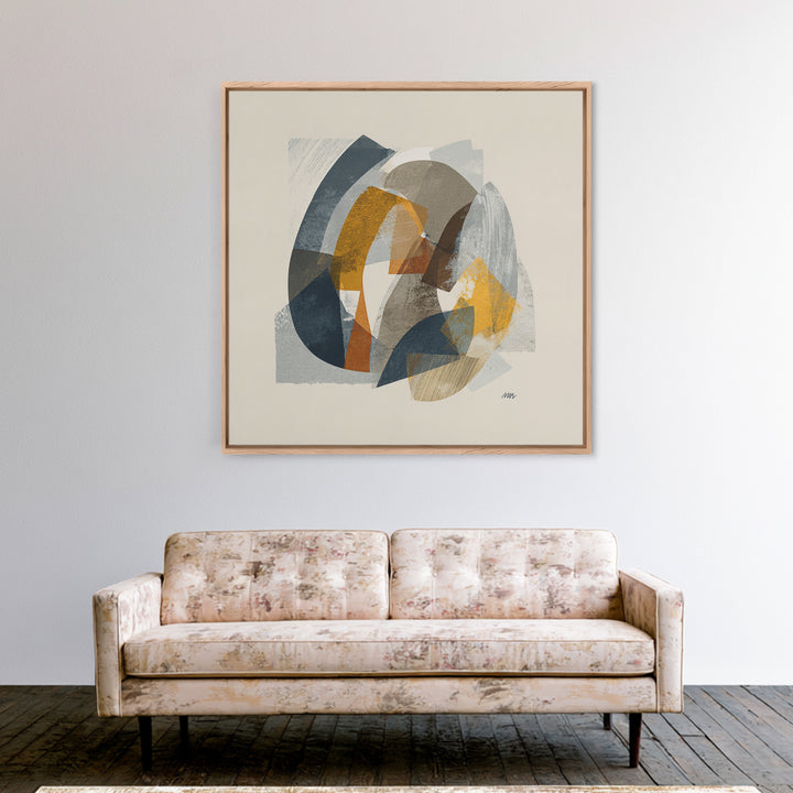 Two Overlapping Organic Shapes Canvas Print, Minimalist Art, Canvas Tote Bag, Living Room Decor, Abstract Art, Minimal, MIN-1x1-19
