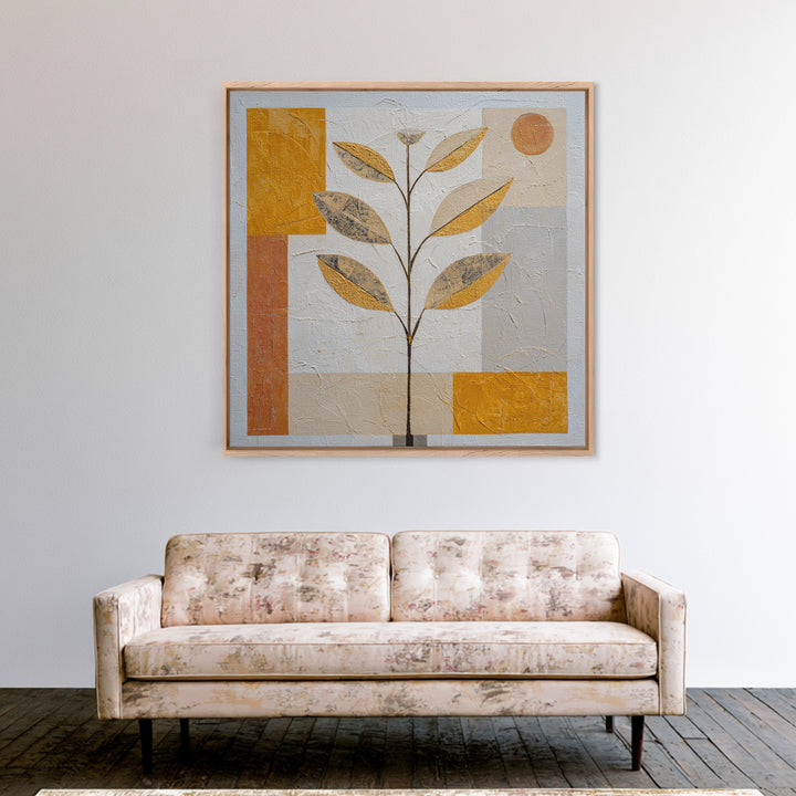 Minimal Branch Silhouette Canvas Print, Minimalist Art, Statement Artwork, Living Room Decor, Fine Art, Minimal, Wall Decor, MIN-1x1-75
