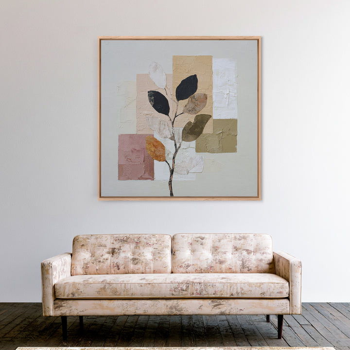 Minimal Branch Silhouette Canvas Print, Minimalist Art, Art, Living Room Decor, Oil Painting, Minimal, Canvas Tote Bag, MIN-1x1-99