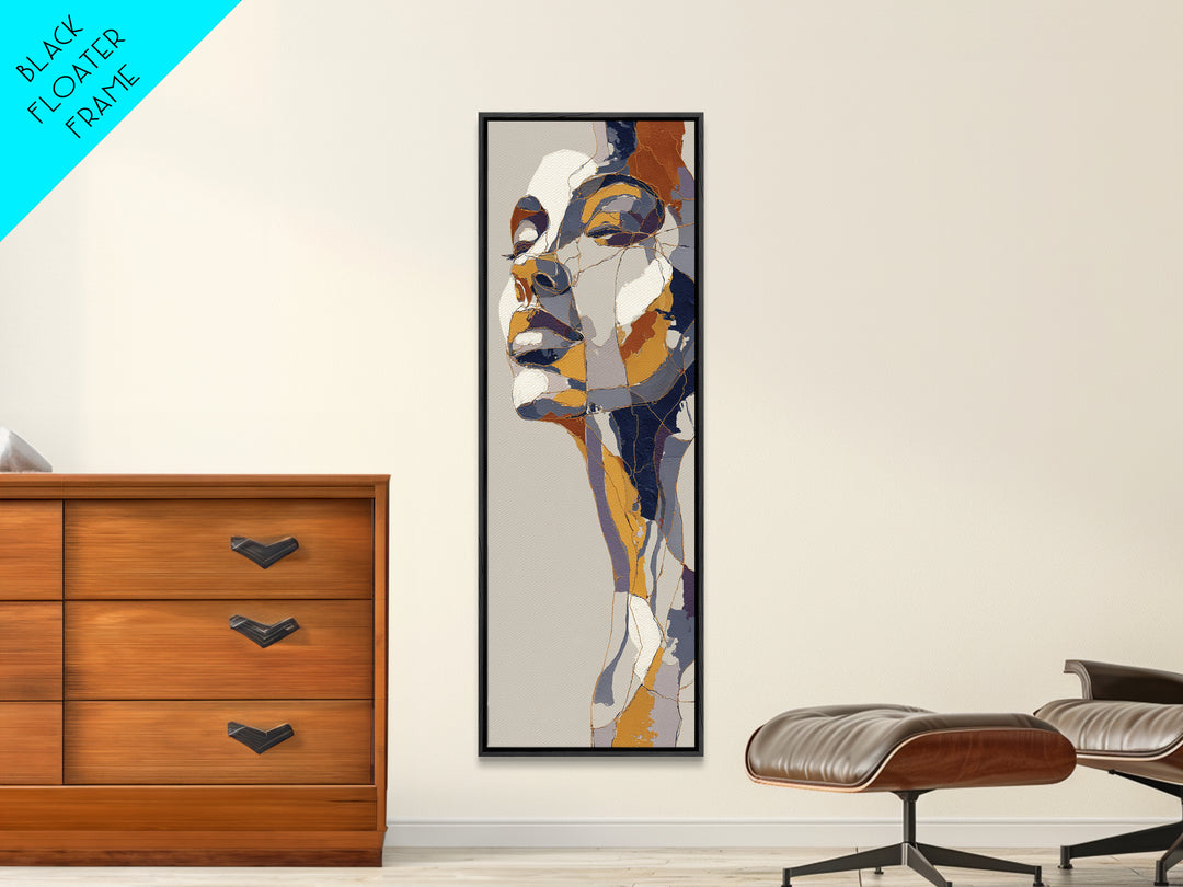Single Continuous Line Female Face Canvas Print, Minimalist Art, Poster, Living Room Decor, Minimal, Boho, Canvas Tote Bag, MIN-1x3-17