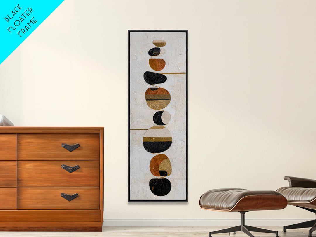 Small Black Bird Crossing White Space Framed Canvas Print, Minimalist Art, Large Wall Art, Living Room Decor, Fine Art, Minimal, MIN-1x3-19