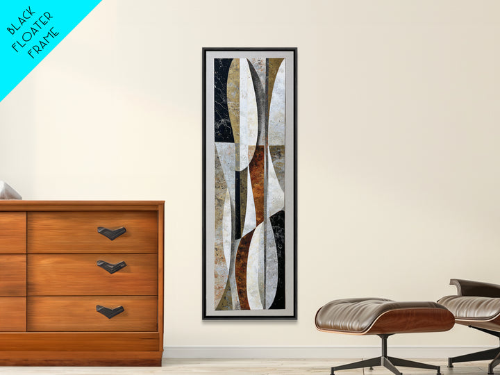 Quiet Stone Stack Canvas Print, Minimalist Art, Movie Poster, Living Room Decor, Abstract Art, Minimal, Modern Wall Art, MIN-1x3-23