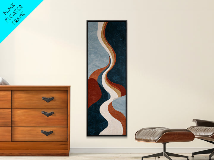 Minimal Abstract Wave Line Canvas Print, Minimalist Art, Printables, Living Room Decor, Abstract Art, Minimal, Boho Wall Art, MIN-1x3-25