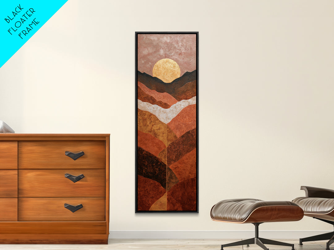 Thin Line Mountain Canvas Print, Minimalist Art, Gallery Decor, Living Room Decor, Fine Art, Minimal, Wall Art, Home Decor, MIN-1x3-38