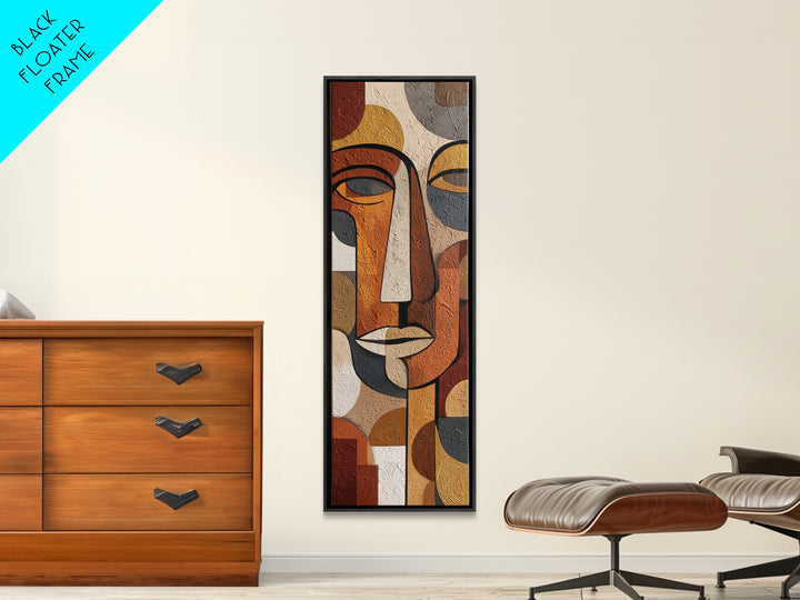 Single Continuous Line Female Face Canvas Print, Minimalist Art, Japanese Wall Art, Living Room Decor, Fine Art, Minimal, MIN-1x3-41