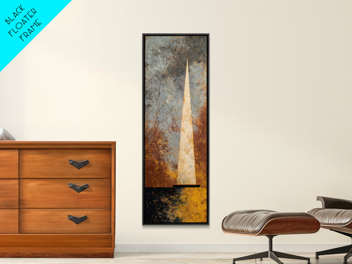 Tiny Sailboat under Open Sky Framed Canvas Print, Minimalist Art, Fine Art Print, Living Room Decor, Fine Art, Minimal, MIN-1x3-50
