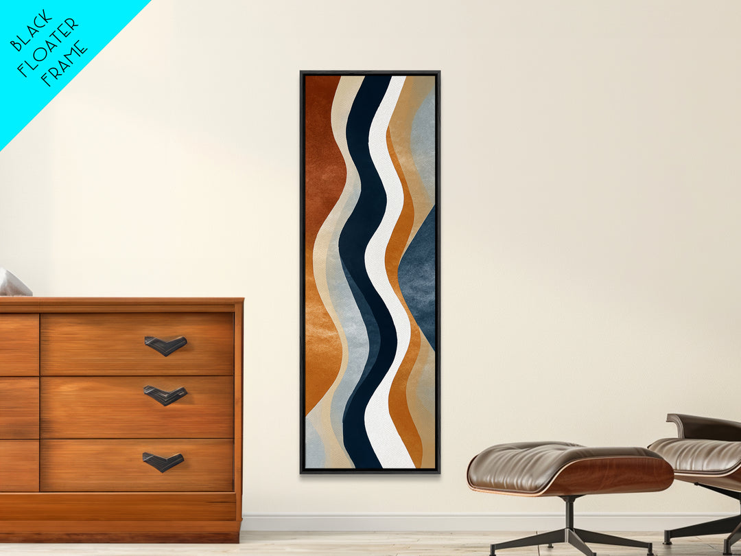 Minimal Abstract Wave Line Canvas Print, Minimalist Art, Large Wall Art, Living Room Decor, Minimal, Japanese Wall Art, MIN-1x3-73