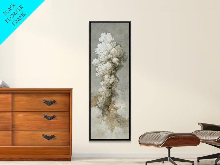 Small Cloud Study Canvas Print, Minimalist Art, Living Room Decor, Minimal, Modern Decor, Fine Art Print, Statement Artwork, MIN-1x3-81