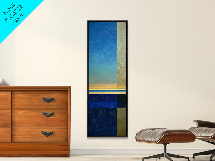 Simple Blue Horizon Canvas Print, Minimalist Art, Wall Art, Living Room Decor, Fine Art, Minimal, Large Wall Art, Movie Poster, MIN-1x3-90