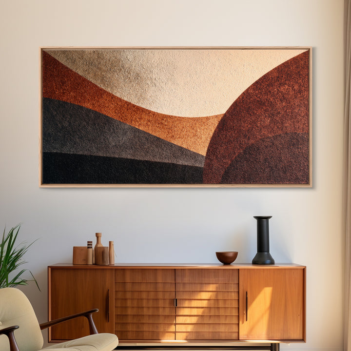 Monochrome Arch and Shadow Composition Framed Canvas Print, Minimalist Art, Contemporary Art, Living Room Decor, Minimal, MIN-2x1-28