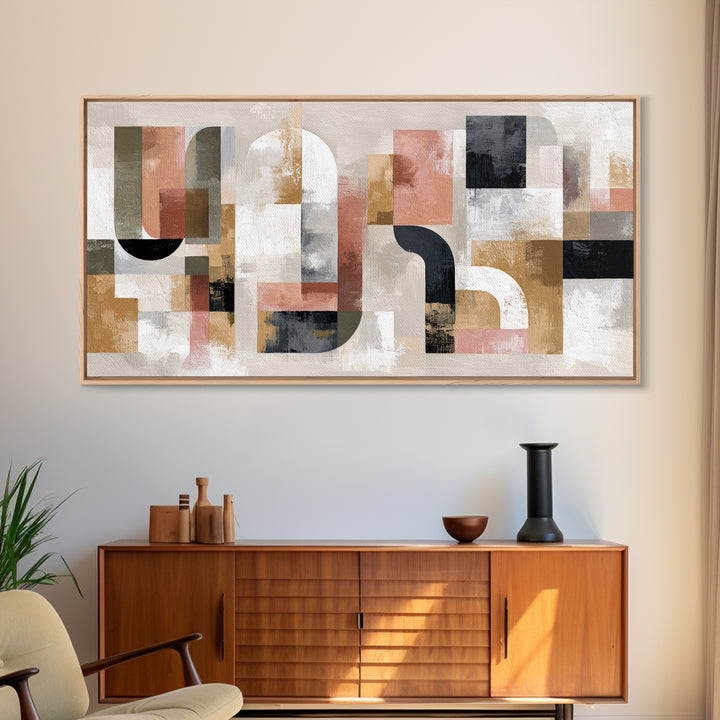 Two Overlapping Organic Shapes Canvas Print, Minimalist Art, Art Prints, Living Room Decor, Fine Art, Minimal, Printable Art, MIN-2x1-39