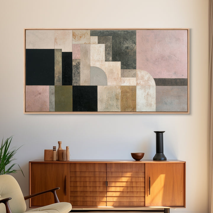 Simple Geometric Sun Framed Canvas Print, Minimalist Art, Art, Living Room Decor, Fine Art, Minimal, Canvas Tote Bag, MIN-2x1-83