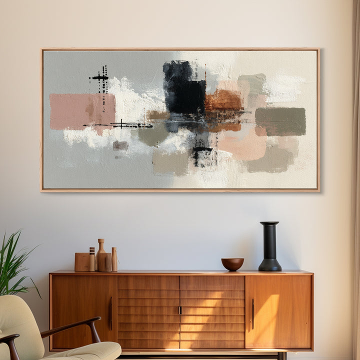 Small Cloud Study Canvas Print, Minimalist Art, Black Art, Living Room Decor, Fine Art, Minimal, Minimalist Wall Art, MIN-2x1-89