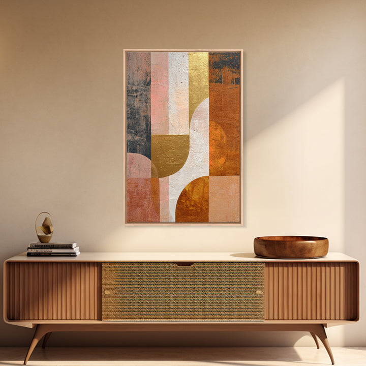 Single Gold Line Curve on Charcoal Framed Canvas Print, Minimalist Art, Art Print, Living Room Decor, Fine Art, Minimal, MIN-2x3-25