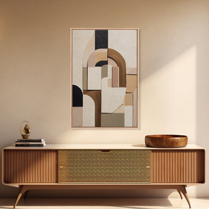 Two Overlapping Organic Shapes Canvas Print, Minimalist Art, Home Decor, Living Room Decor, Abstract Art, Minimal, Movie Poster, MIN-2x3-27