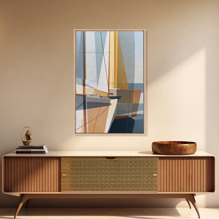 Tiny Sailboat under Open Sky Canvas Print, Minimalist Art, Art Print, Living Room Decor, Fine Art, Minimal, Abstract Wall Art, MIN-2x3-70
