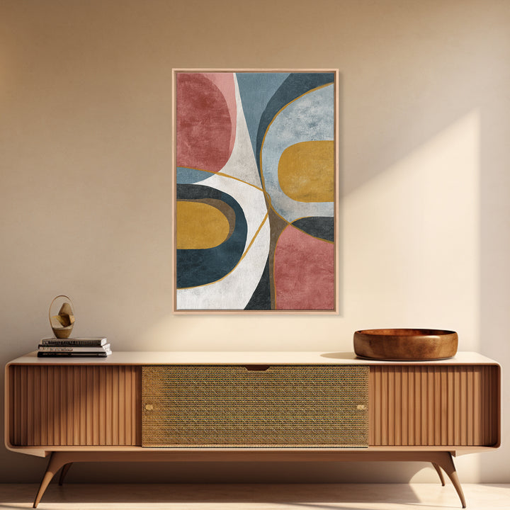 Single Gold Line Curve on Charcoal Framed Canvas Print, Minimalist Art, Printable Art, Living Room Decor, Abstract Art, Minimal, MIN-2x3-73