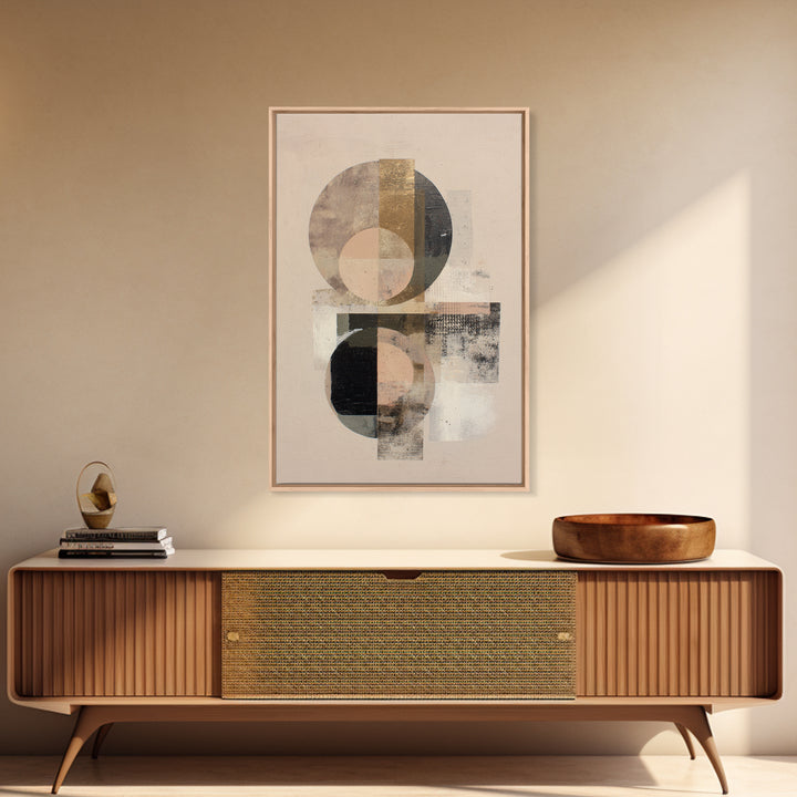Two Overlapping Organic Shapes Canvas Print, Minimalist Art, Unique Wall Art, Living Room Decor, Abstract Art, Minimal, MIN-2x3-99