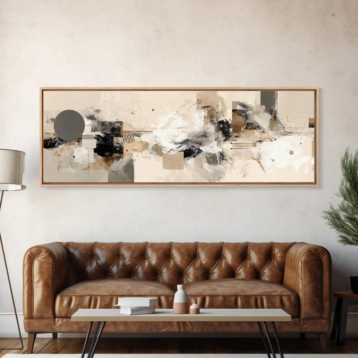 Two Overlapping Organic Shapes Canvas Print, Minimalist Art, Minimalist Wall Art, Living Room Decor, Abstract Art, Minimal, MIN-3x1-11