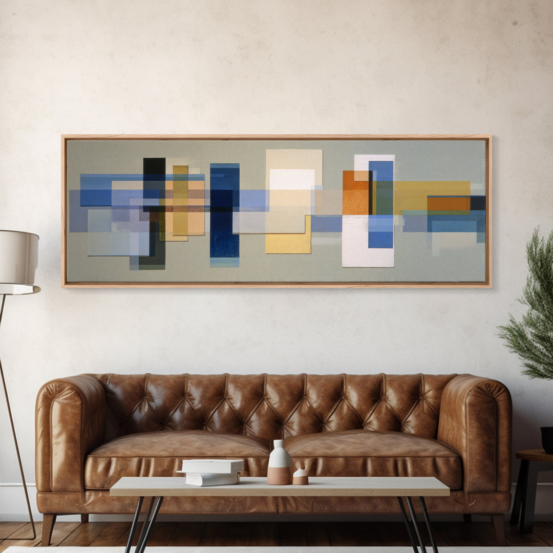 Calm Rectangle Composition Canvas Print, Minimalist Art, Living Room Decor, Fine Art, Minimal, Modern Decor, Fine Art Print, MIN-3x1-16