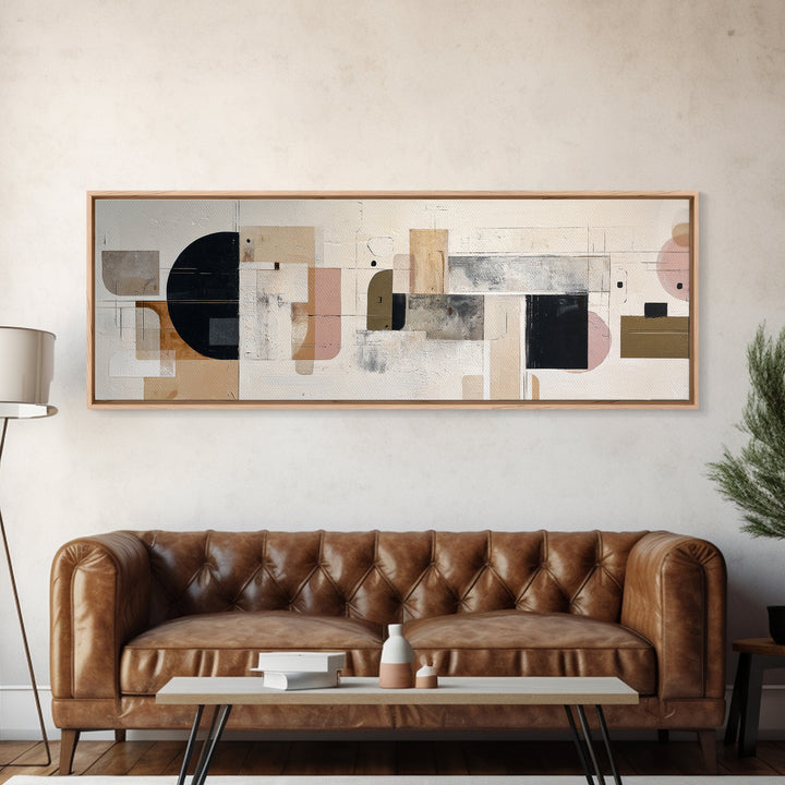 Quiet Stone Stack Framed Canvas Print, Minimalist Art, Textured Painting, Living Room Decor, Abstract Art, Minimal, MIN-3x1-27