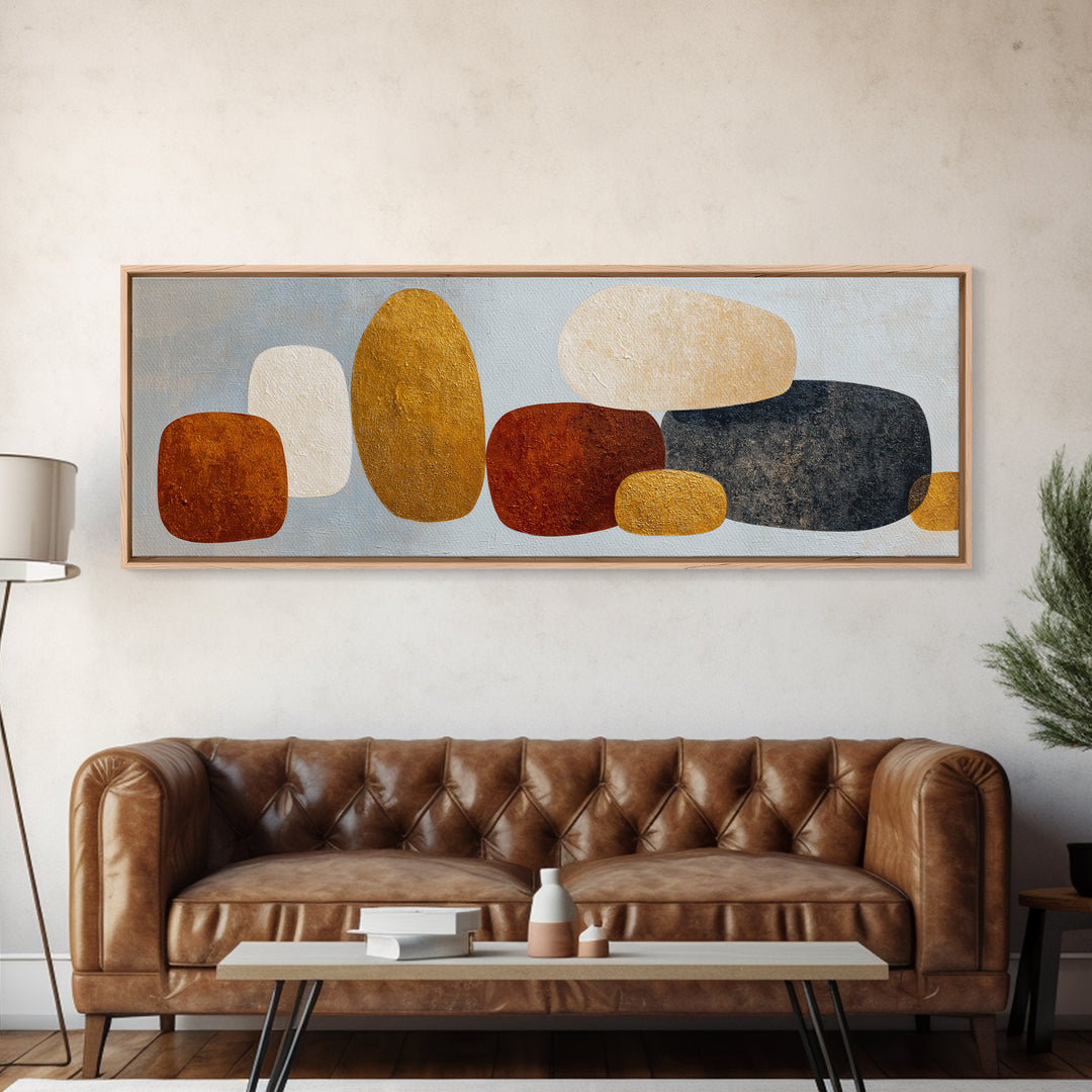 Quiet Stone Stack Canvas Print, Minimalist Art, Fine Art Print, Living Room Decor, Abstract Art, Minimal, Wall Decor, MIN-3x1-3