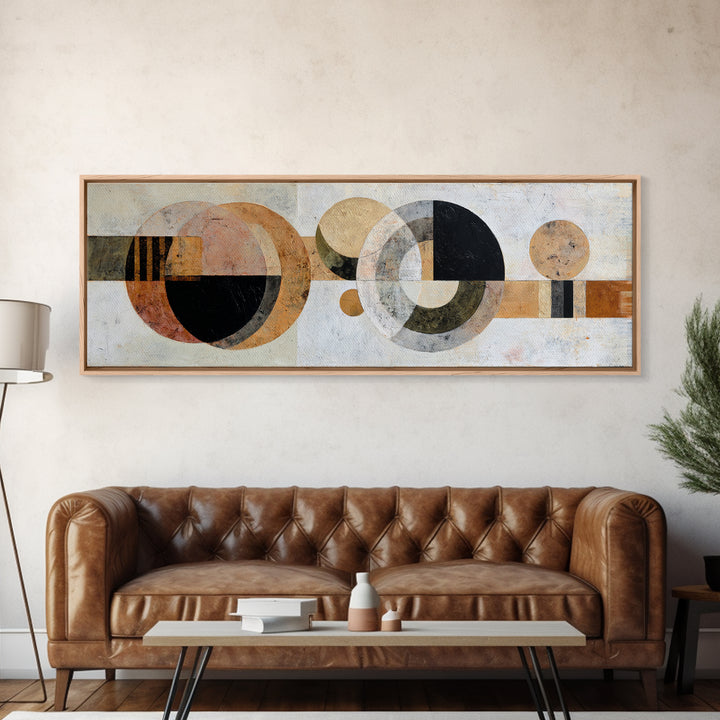 Minimal Moon over a Pale Ocean Canvas Print, Minimalist Art, Modern Wall Art, Living Room Decor, Fine Art, Minimal, MIN-3x1-49