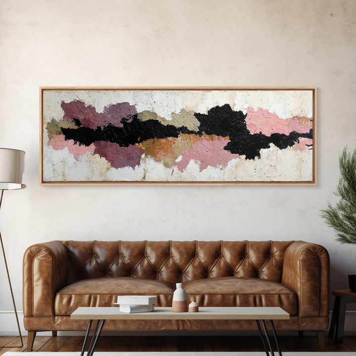 Minimal Horse Contour Framed Canvas Print, Minimalist Art, Black Art, Living Room Decor, Fine Art, Minimal, Minimalist Wall Art, MIN-3x1-58