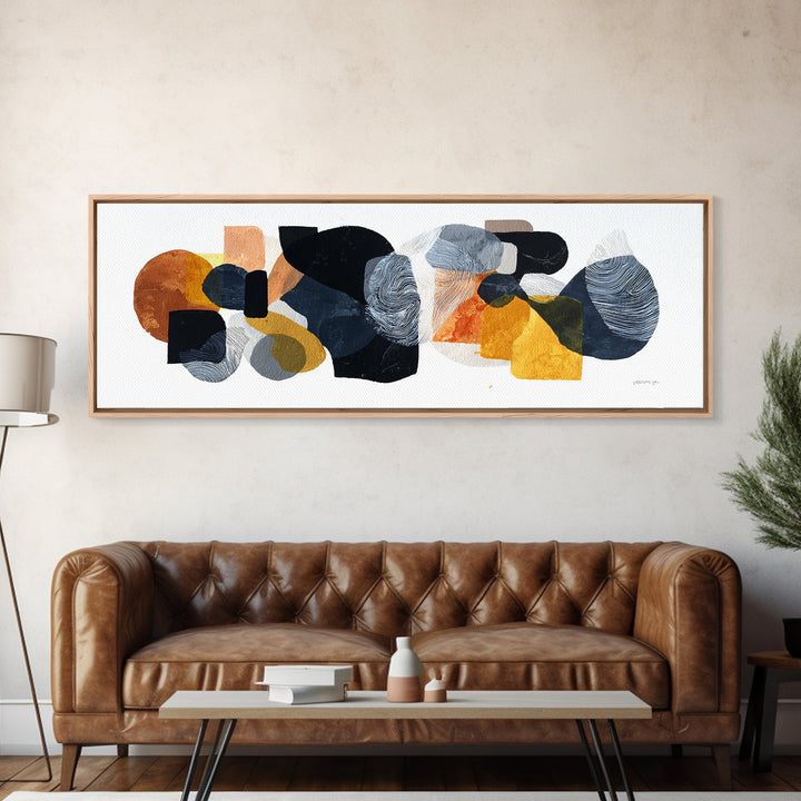 Minimal Cat Line Drawing Framed Canvas Print, Minimalist Art, Contemporary Art, Living Room Decor, Abstract Art, Minimal, MIN-3x1-63