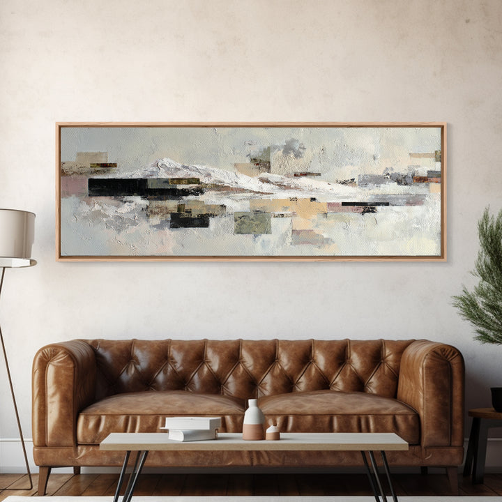 White on White Plaster Texture Study Canvas Print, Minimalist Art, Unique Wall Art, Living Room Decor, Fine Art, Minimal, MIN-3x1-8