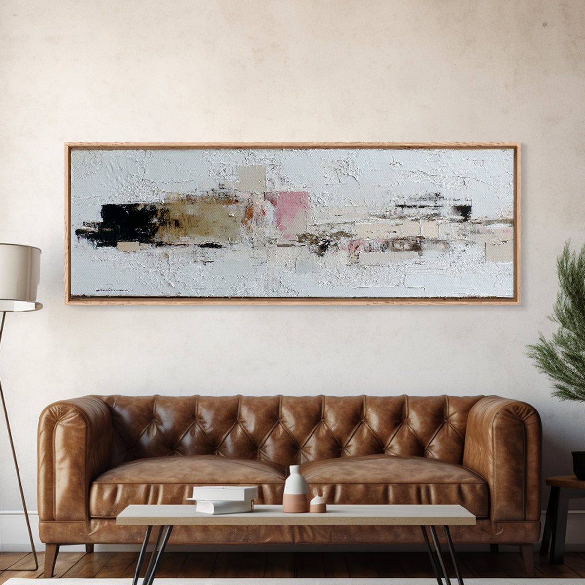 White on White Plaster Texture Study Canvas Print, Minimalist Art, Wall Decor, Living Room Decor, Minimal, Abstract Art, MIN-3x1-80