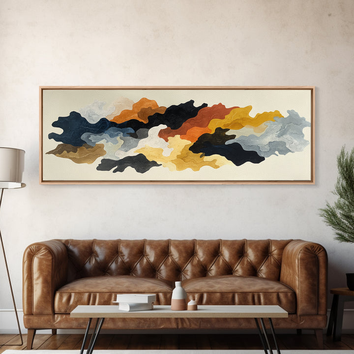 Minimal Horse Contour Framed Canvas Print, Minimalist Art, Black Art, Living Room Decor, Fine Art, Minimal, Minimalist Wall Art, MIN-3x1-82