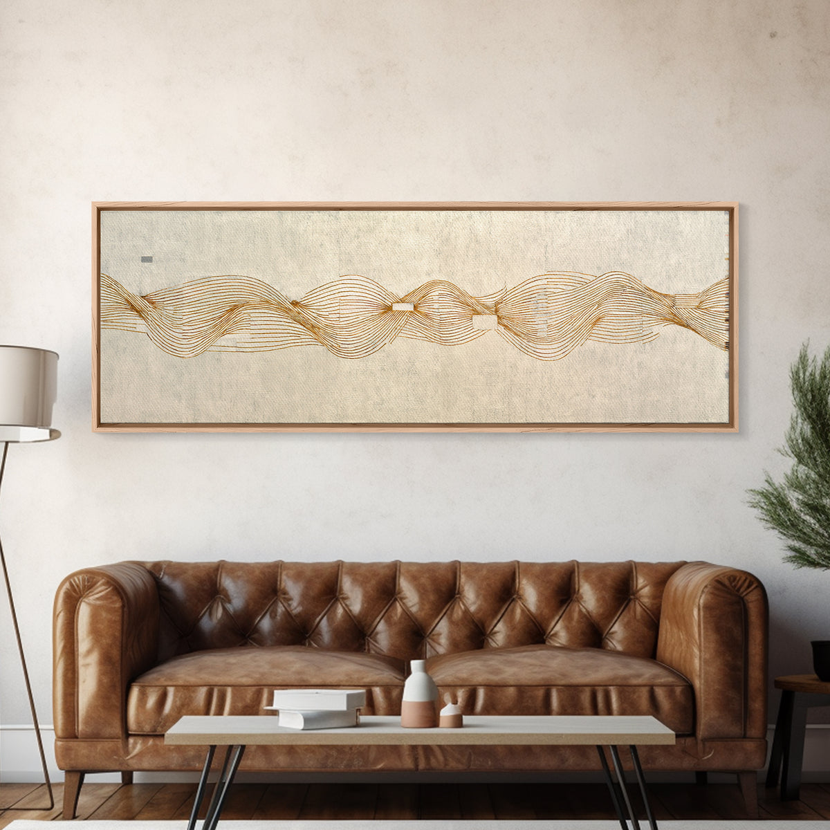 Minimal Cat Line Drawing Framed Canvas Print, Minimalist Art, Digital Wall Art, Living Room Decor, Abstract Art, Minimal, MIN-3x1-87