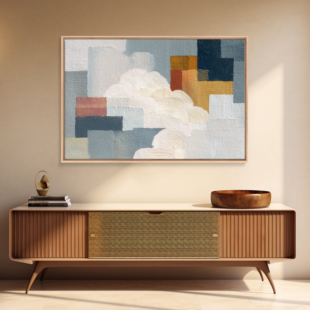 Small Cloud Study Canvas Print, Minimalist Art, Living Room Decor, Minimal, Modern Decor, Fine Art Print, Statement Artwork, MIN-3x2-1