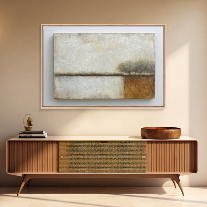 Calm Rectangle Composition Framed Canvas Print, Minimalist Art, Living Room Decor, Minimal, Modern Decor, Fine Art Print, MIN-3x2-28