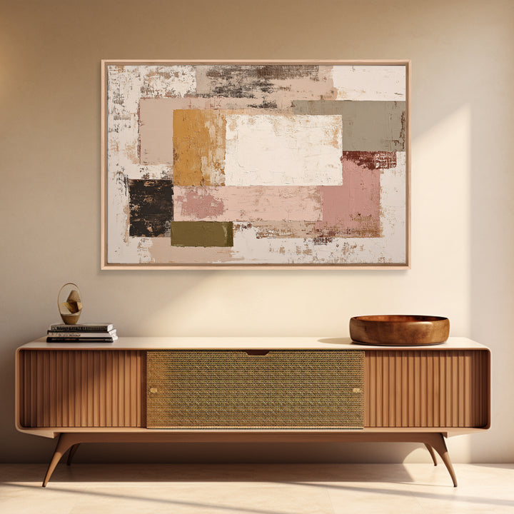 Calm Rectangle Composition Canvas Print, Minimalist Art, Modern Wall Art, Living Room Decor, Abstract Art, Minimal, MIN-3x2-52